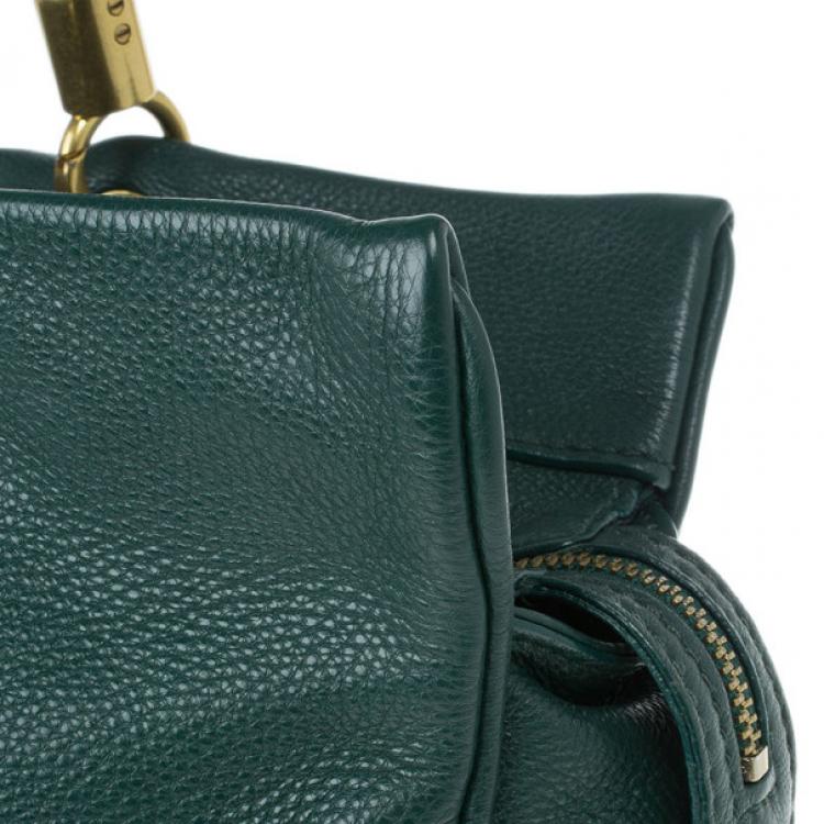 Pre Owned Marc by Marc Jacobs Green Leather Too Hot To Handle Tote