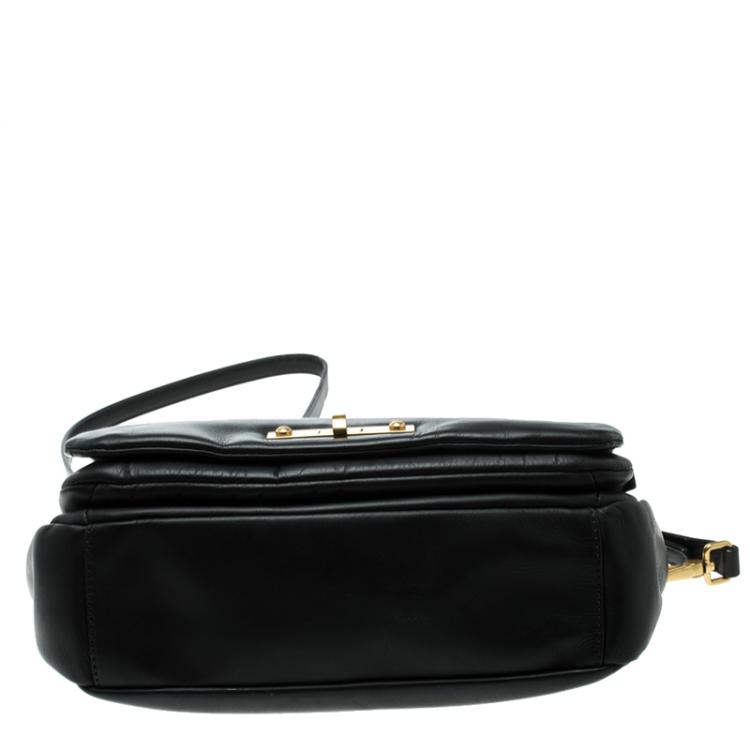 Pre Owned Marc By Marc Jacobs Black Leather Goodbye Columbus Top Handle Bag