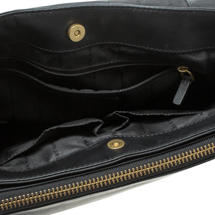 Pre Owned Marc By Marc Jacobs Black Leather Goodbye Columbus Top Handle Bag