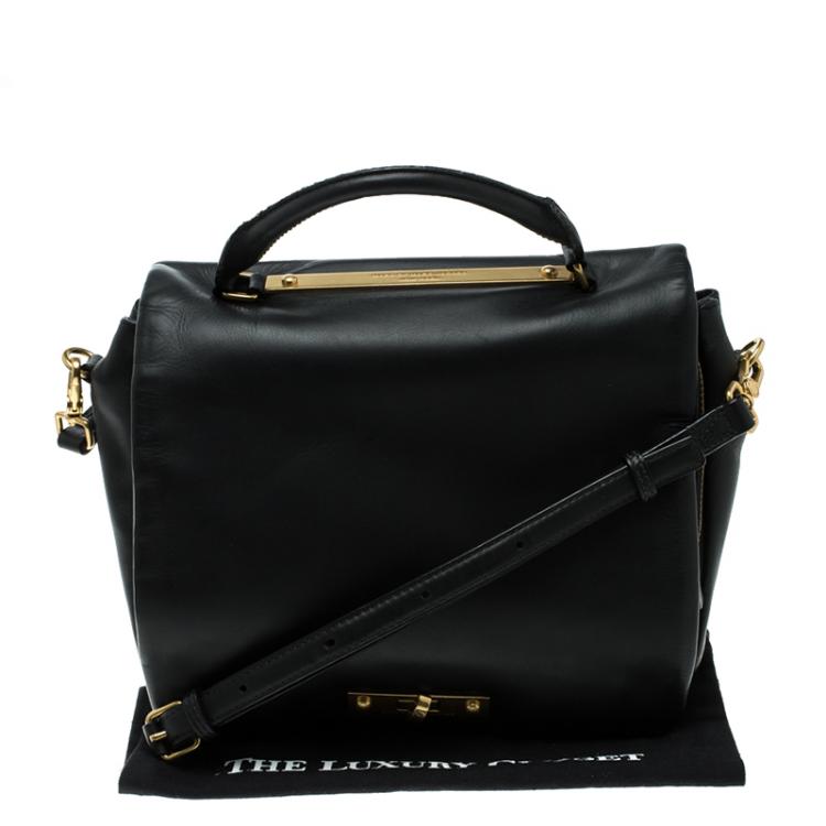 Pre Owned Marc By Marc Jacobs Black Leather Goodbye Columbus Top Handle Bag