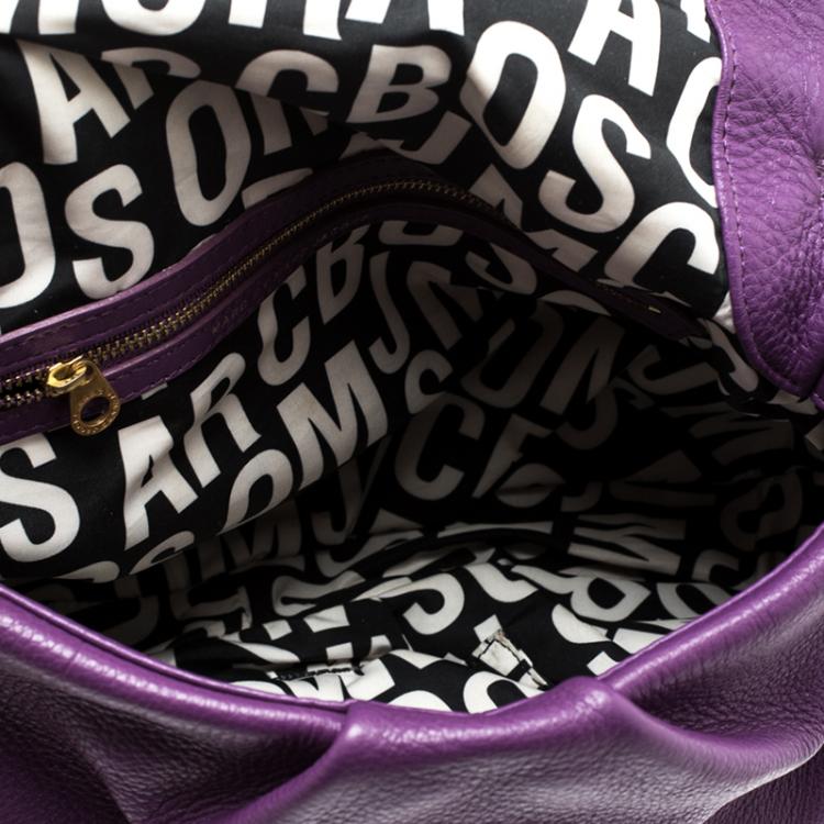 Pre Owned Marc by Marc Jacobs Purple Leather Classic Q Natasha Crossbody Bag