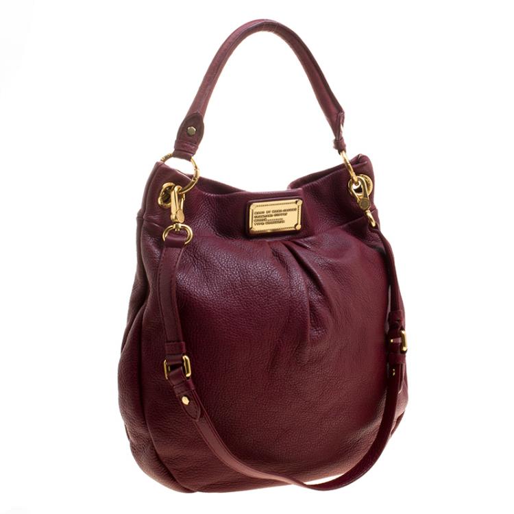 Pre Owned Marc by Marc Jacobs Red Leather Classic Q Hillier Hobo