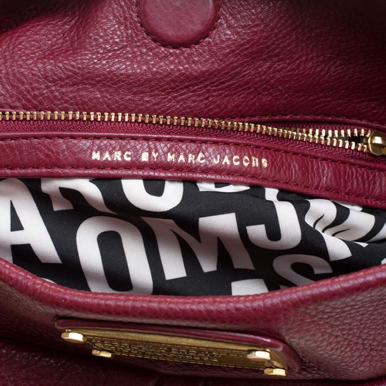 Pre Owned Marc by Marc Jacobs Red Leather Classic Q Hillier Hobo