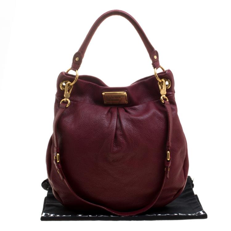 Pre Owned Marc by Marc Jacobs Red Leather Classic Q Hillier Hobo