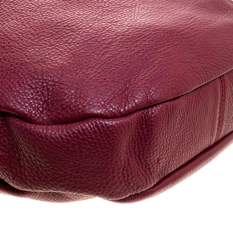 Pre Owned Marc by Marc Jacobs Red Leather Classic Q Hillier Hobo