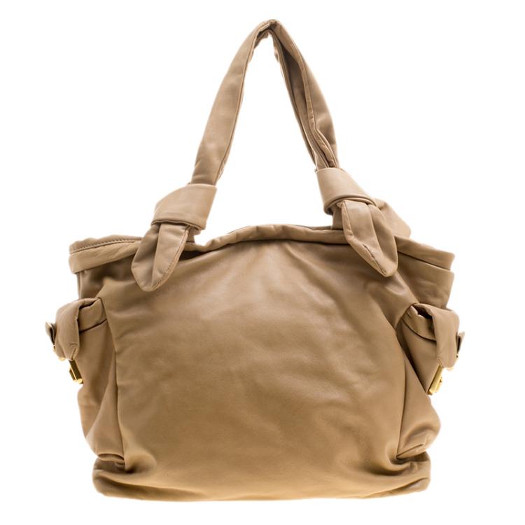 Pre Owned Marc by Marc Jacobs Camel Leather Shoulder Bag