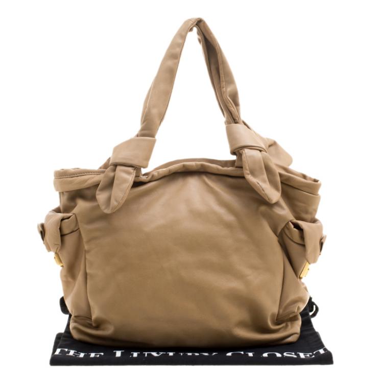 Pre Owned Marc by Marc Jacobs Camel Leather Shoulder Bag
