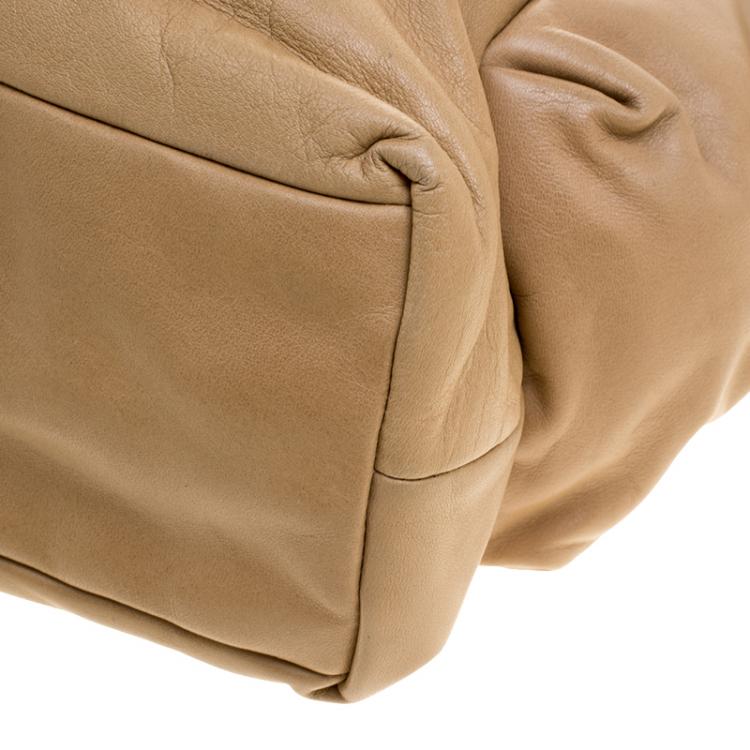 Pre Owned Marc by Marc Jacobs Camel Leather Shoulder Bag