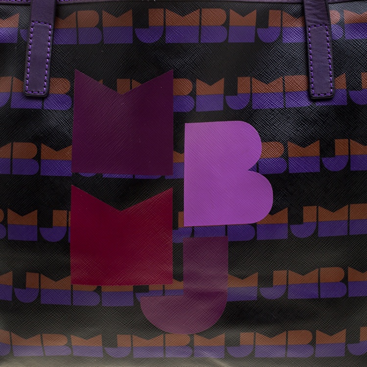 Pre Owned Marc by Marc Jacobs Multicolor MBMJ Printed PVC Easy Tote