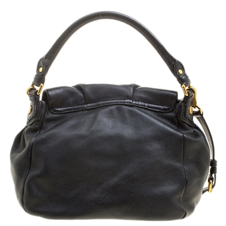 Pre Owned Marc by Marc Jacobs Black Leather Classic Q Lil Ukita Satchel