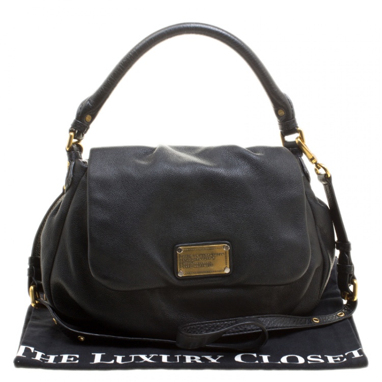 Pre Owned Marc by Marc Jacobs Black Leather Classic Q Lil Ukita Satchel