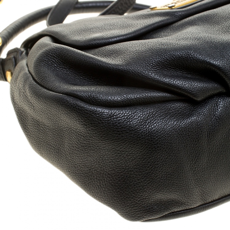 Pre Owned Marc by Marc Jacobs Black Leather Classic Q Lil Ukita Satchel