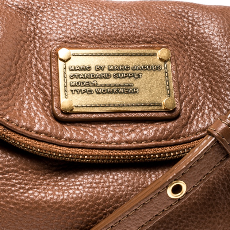 مملوكة مسبقًا Marc by Marc Jacobs Brown Leather Classic Q Natasha Crossbody Bag