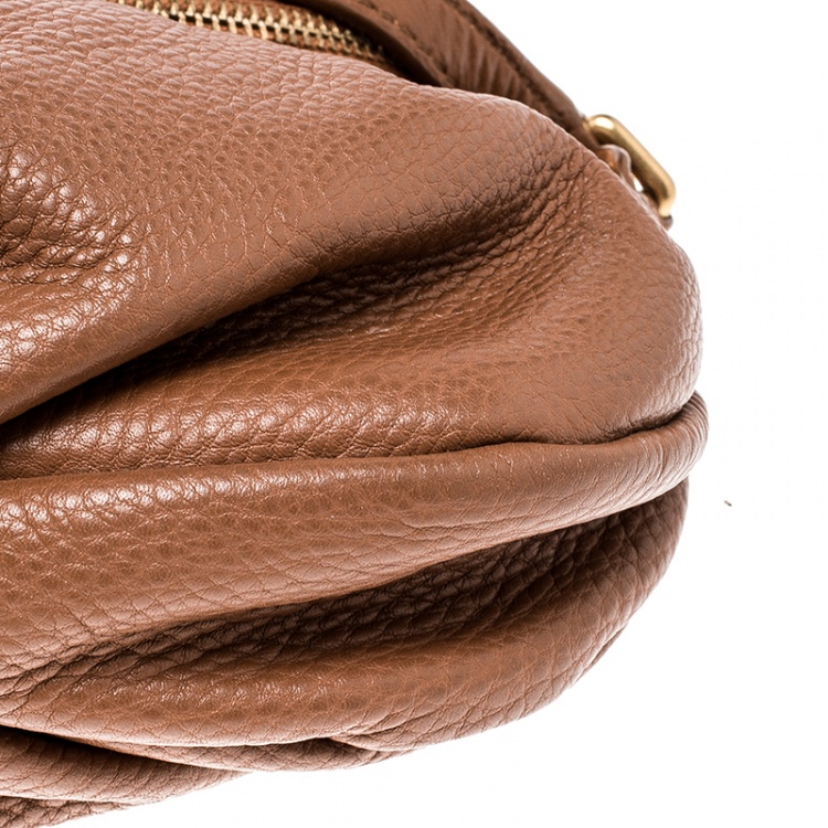 مملوكة مسبقًا Marc by Marc Jacobs Brown Leather Classic Q Natasha Crossbody Bag