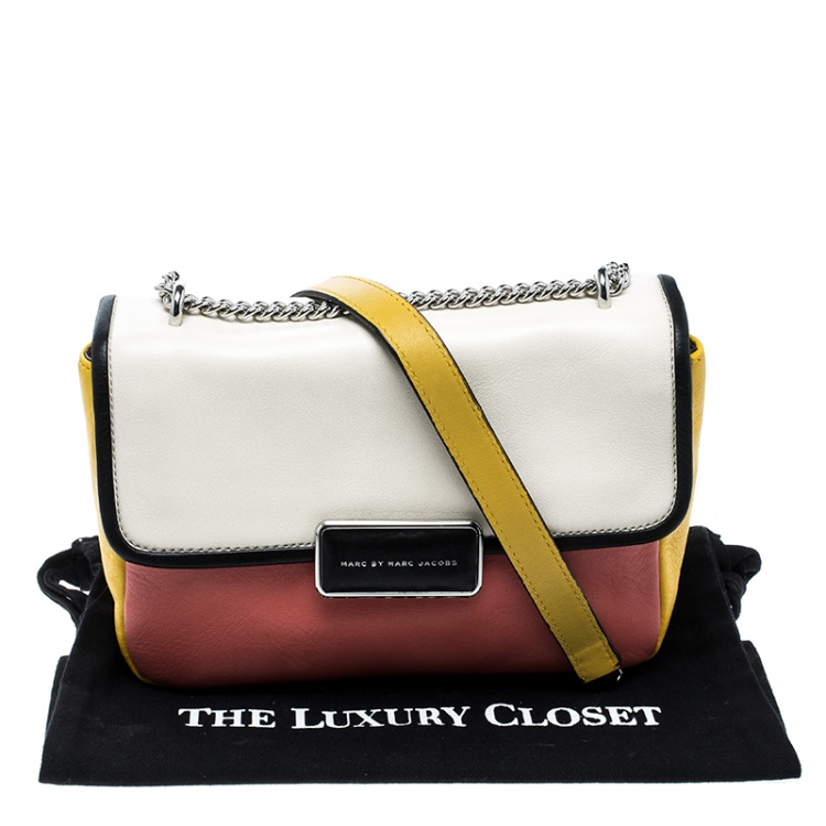 مملوكة مسبقًا Marc by Marc Jacobs Colorblock Leather Rebel 24 Shoulder Bag