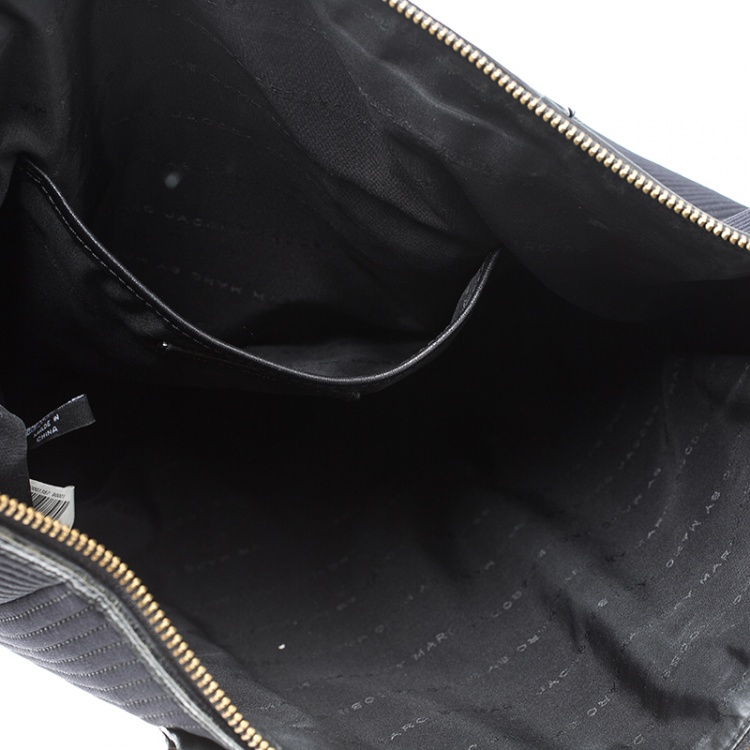 Pre Owned Marc by Marc Jacobs Black Canvas Shopper Tote