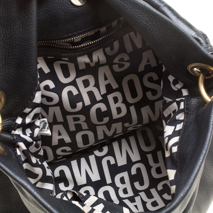 Pre Owned Marc by Marc Jacobs Black Leather Classic Q Hillier Hobo
