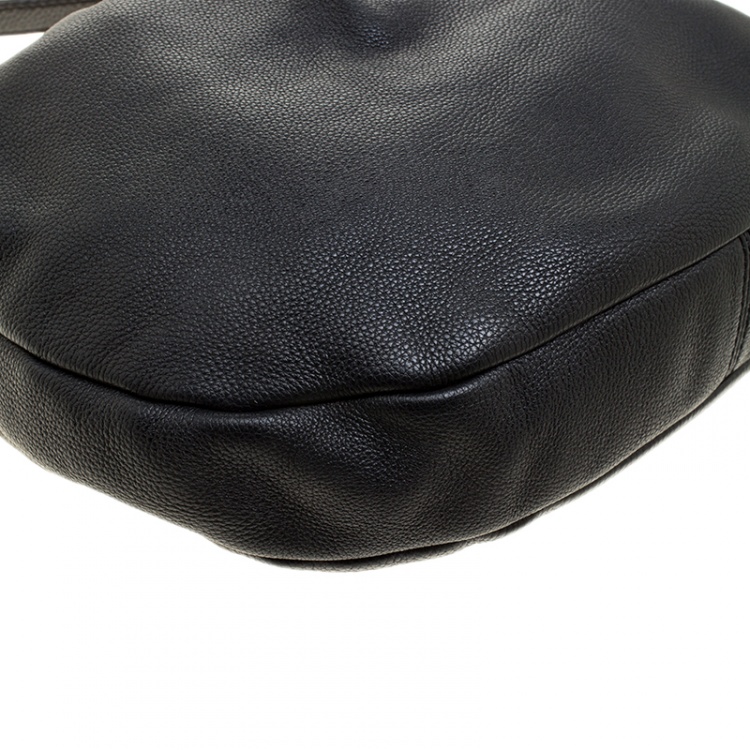 Pre Owned Marc by Marc Jacobs Black Leather Classic Q Hillier Hobo