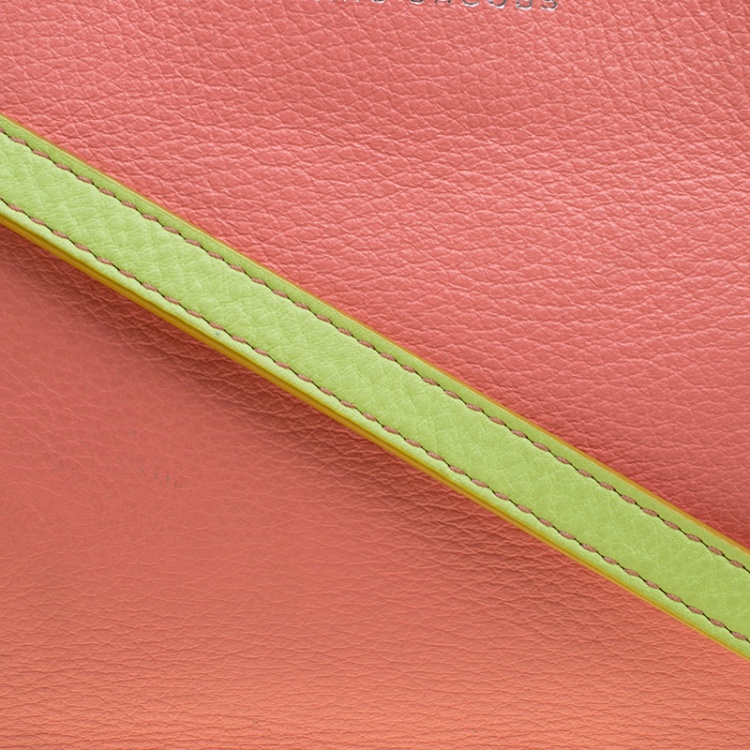 Pre Owned Marc by Marc Jacobs Pink/Green Leather Crossbody Bag