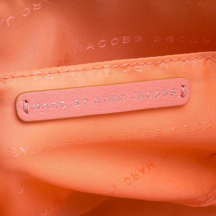 Pre Owned Marc by Marc Jacobs Pink/Green Leather Crossbody Bag