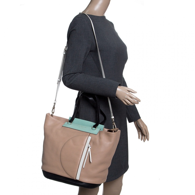Pre Owned Marc by Marc Jacobs Multicolor Leather Convertible Tote