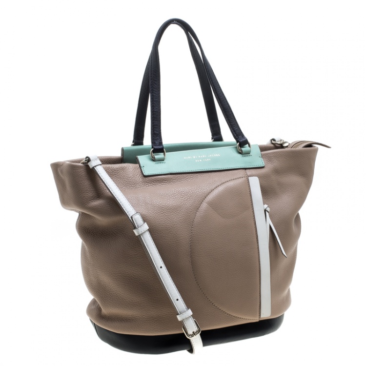Pre Owned Marc by Marc Jacobs Multicolor Leather Convertible Tote
