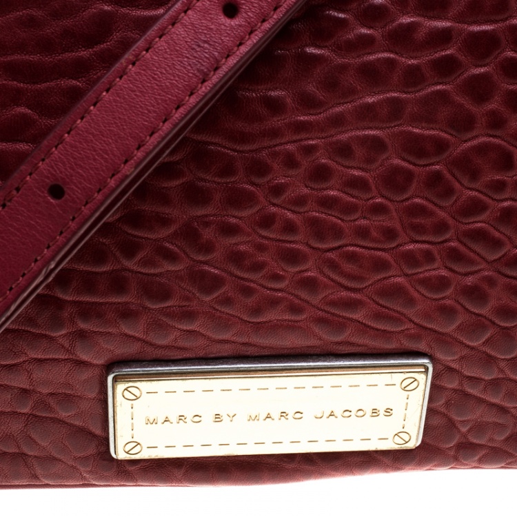 Pre Owned Marc by Marc Jacobs Red Leather Washed Up The Nash Crossbody Bag
