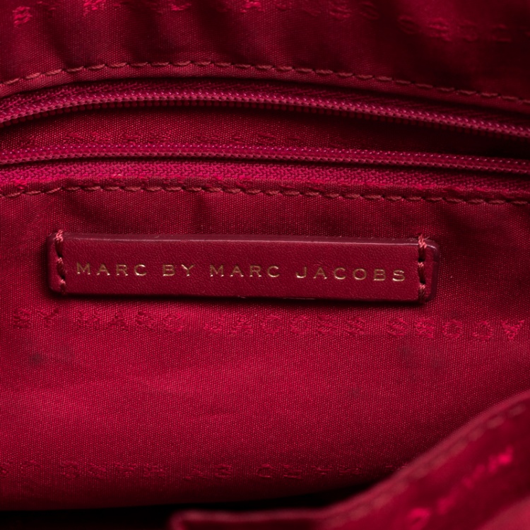Pre Owned Marc by Marc Jacobs Red Leather Washed Up The Nash Crossbody Bag