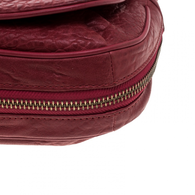 Pre Owned Marc by Marc Jacobs Red Leather Washed Up The Nash Crossbody Bag