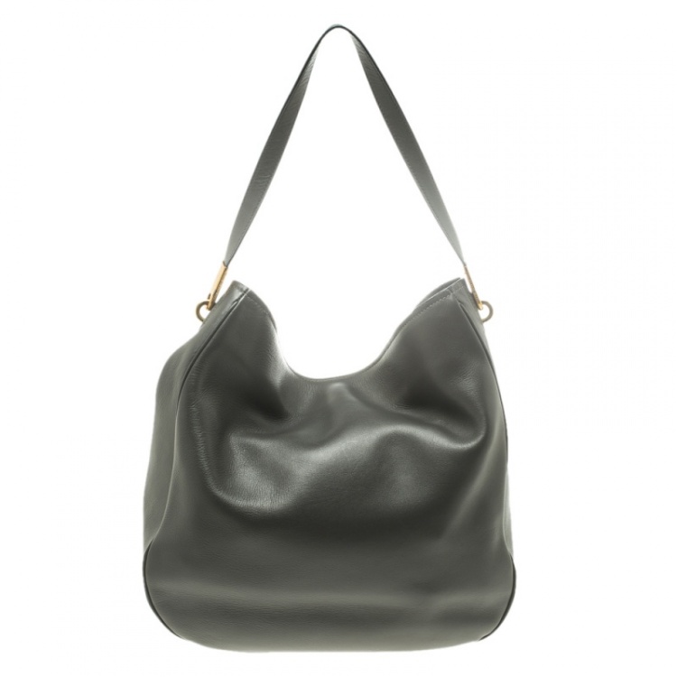 Pre Owned Marc by Marc Jacobs Grey Leather Ligero Hobo