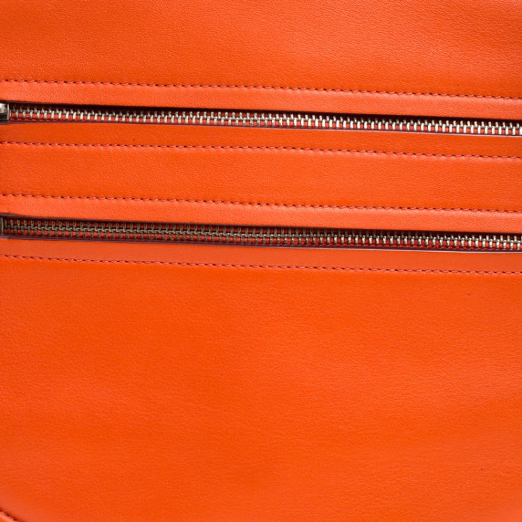 Pre Owned Marc by Marc Jacobs Orange Leather Large Luna Shoulder Bag