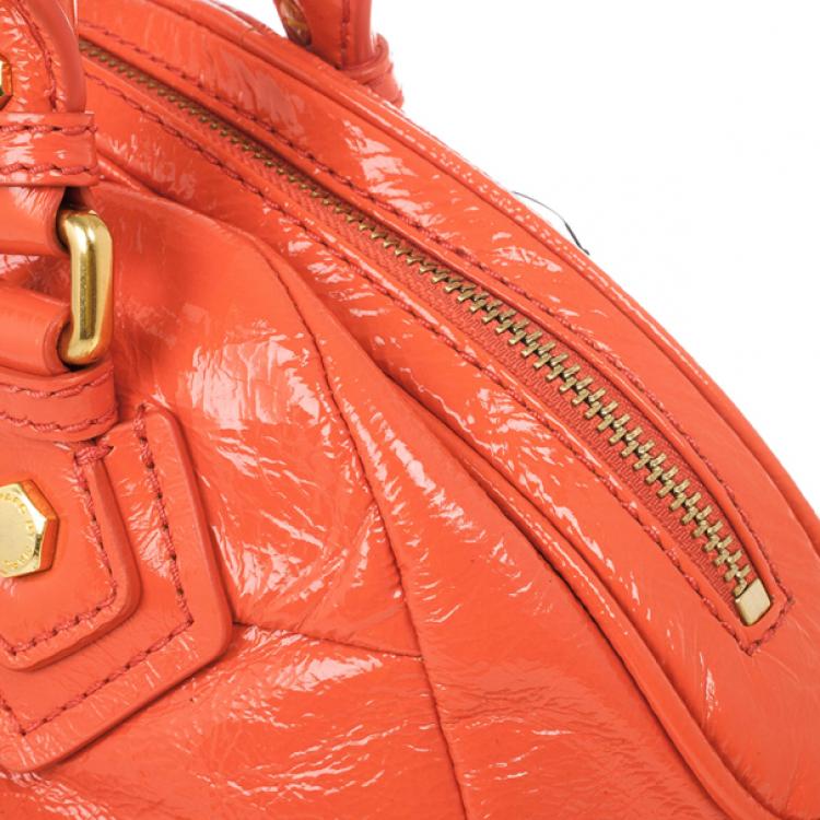 Pre Owned Marc by Marc Jacobs Vibrant Orange Classic Q Baby Aidan Satchel