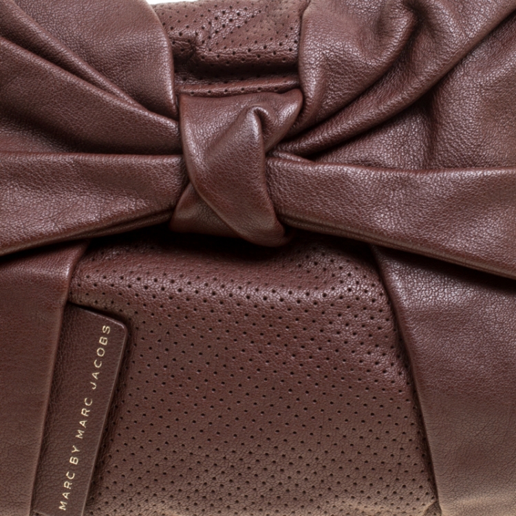 Pre Owned Marc by Marc Jacobs Brown Leather Hillsy Shoulder Bag