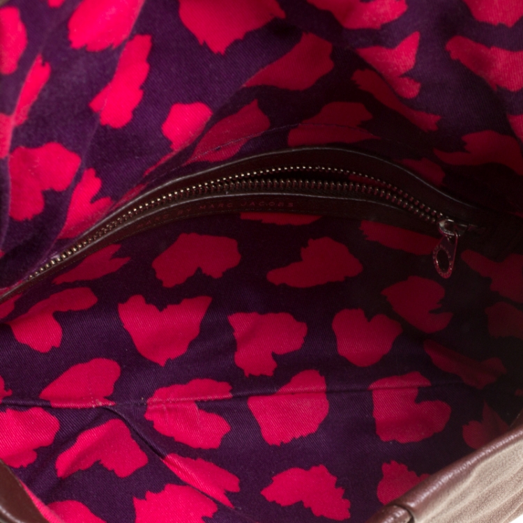 Pre Owned Marc by Marc Jacobs Brown Leather Hillsy Shoulder Bag