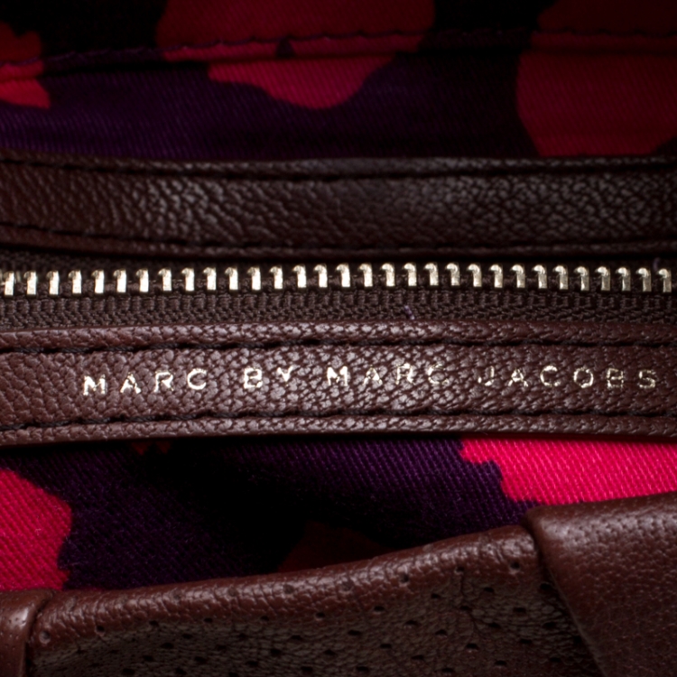 Pre Owned Marc by Marc Jacobs Brown Leather Hillsy Shoulder Bag