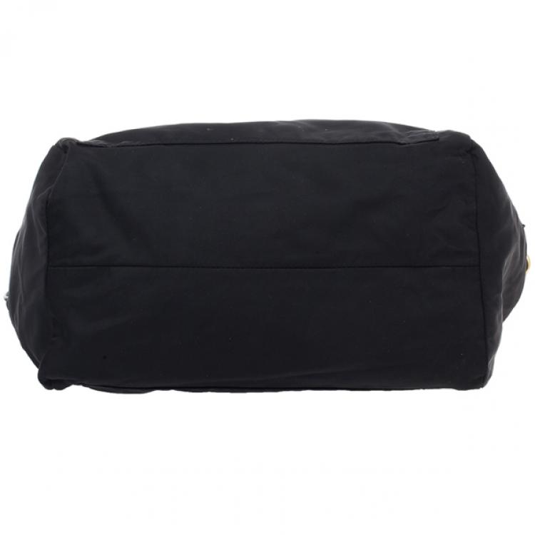 Pre Owned Marc by Marc Jacobs Black Preppy Nylon Pearl Satchel