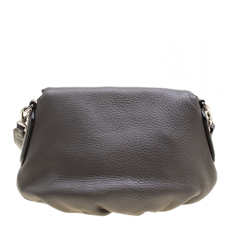 Pre Owned Marc by Marc Jacobs Grey Leather Classic Q Natasha Crossbody Bag