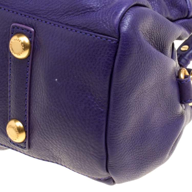 Pre Owned Marc by Marc Jacobs Purple Leather Classic Q Baby Groovee Bag