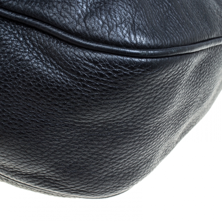 Pre Owned Marc by Marc Jacobs Black Leather Top Handle Bag