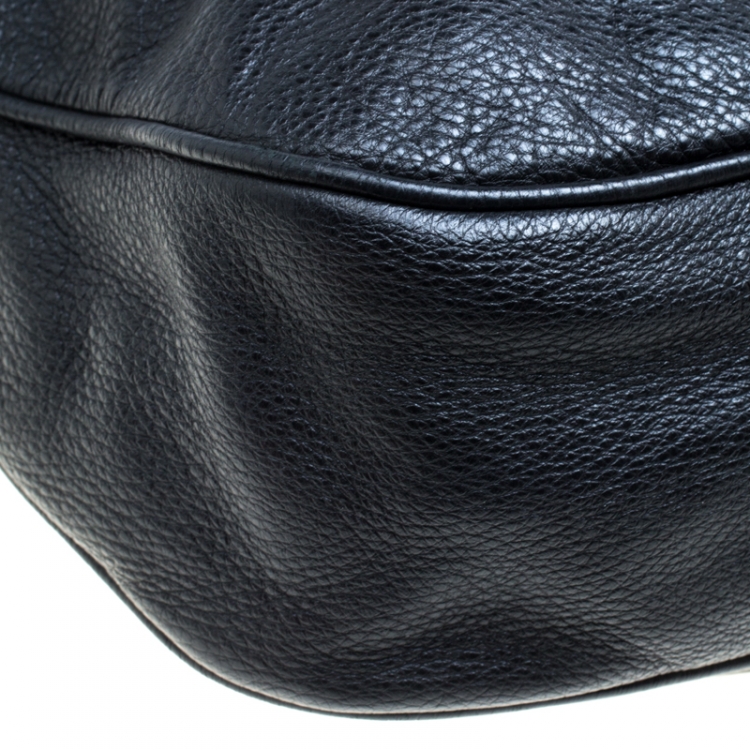 Pre Owned Marc by Marc Jacobs Black Leather Top Handle Bag
