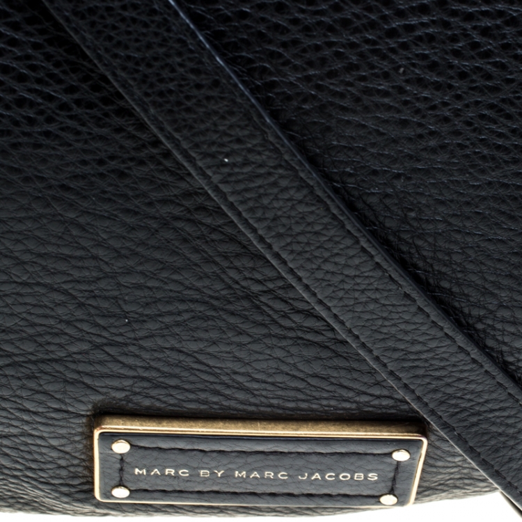 Pre Owned Marc by Marc Jacobs Black Leather Top Handle Bag