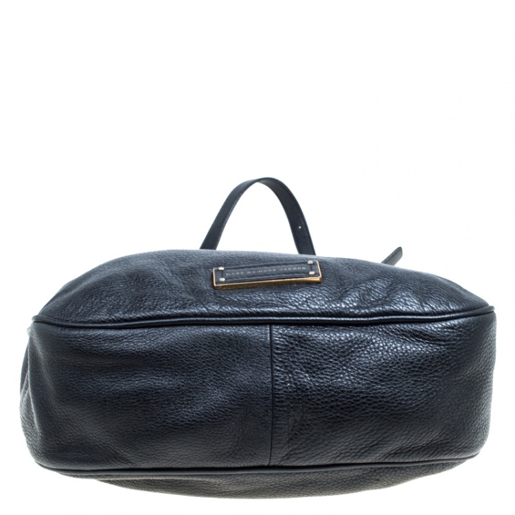 Pre Owned Marc by Marc Jacobs Black Leather Top Handle Bag