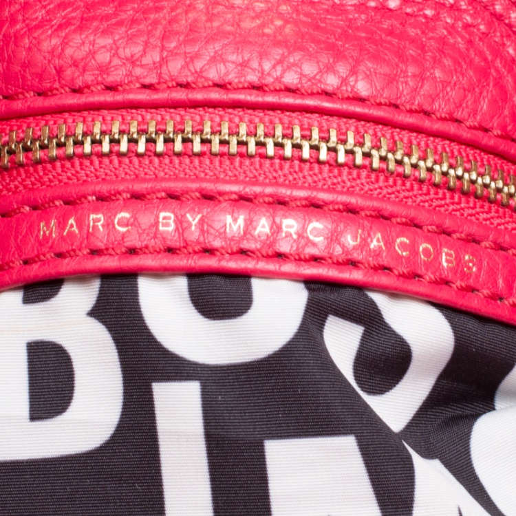 Pre Owned Marc by Marc Jacobs Red Leather Classic Q Hillier Hobo