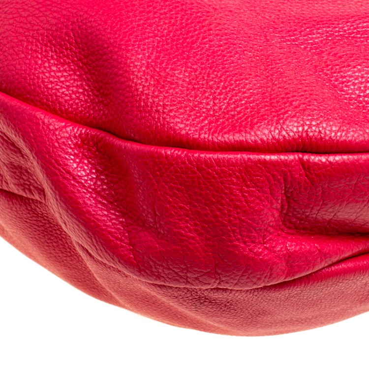 Pre Owned Marc by Marc Jacobs Red Leather Classic Q Hillier Hobo