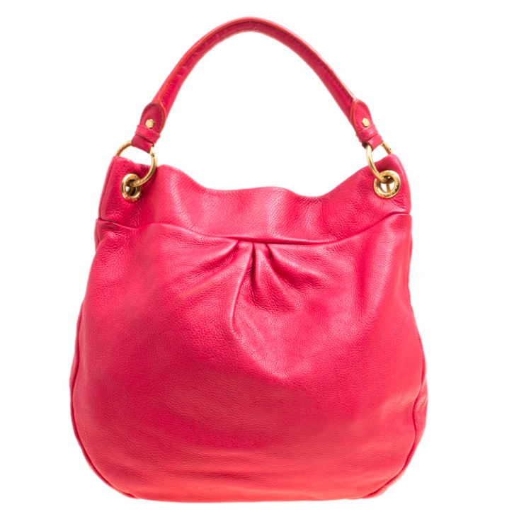 Pre Owned Marc by Marc Jacobs Red Leather Classic Q Hillier Hobo