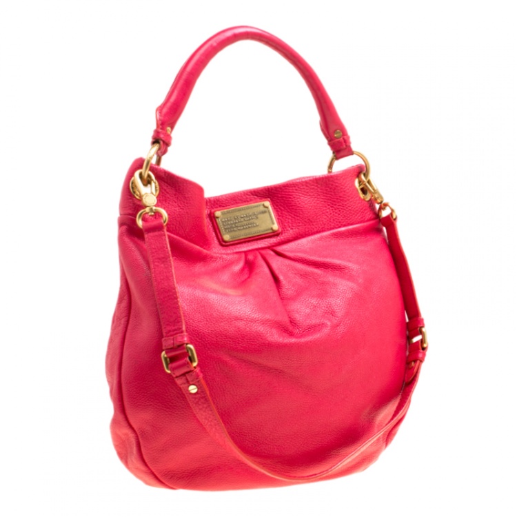 Pre Owned Marc by Marc Jacobs Red Leather Classic Q Hillier Hobo