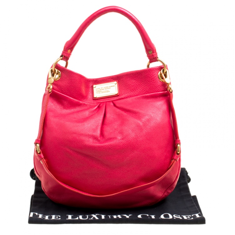 Pre Owned Marc by Marc Jacobs Red Leather Classic Q Hillier Hobo