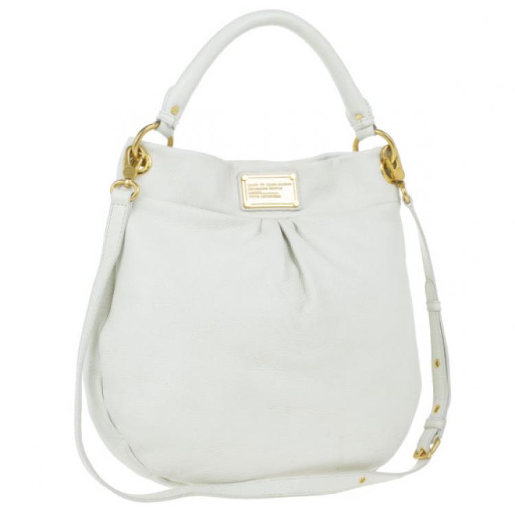 Pre Owned Marc by Marc Jacobs White Classic Q Hillier Hobo