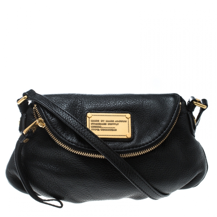 Marc by Marc Jacobs black leather crossbody bag