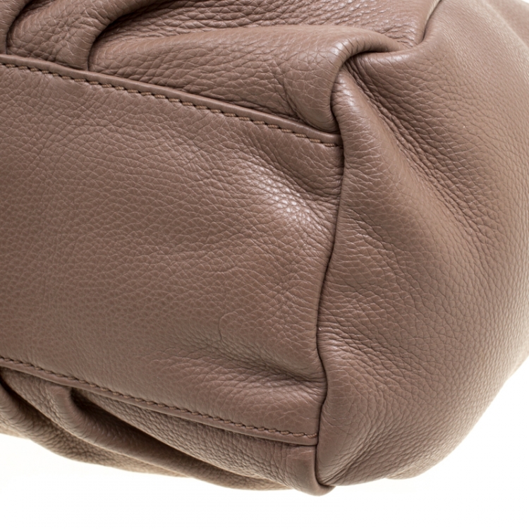 Pre Owned Marc by Marc Jacobs Brown Leather Classic Q Francesca Top Handle Bag